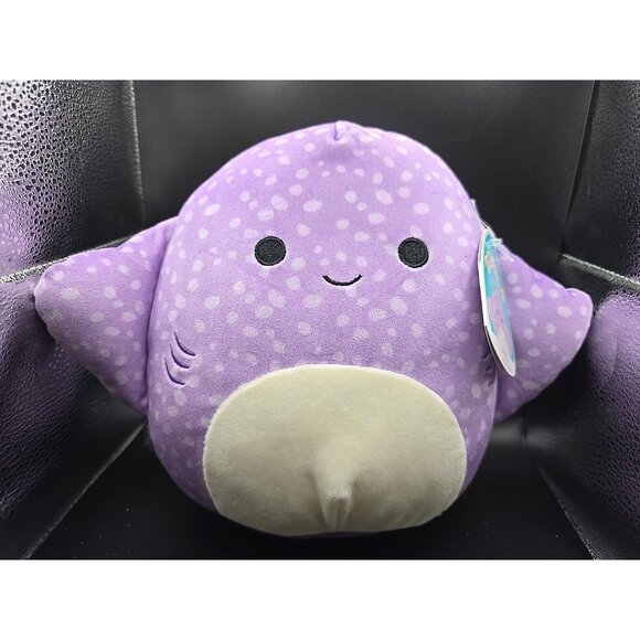 Squishmallows 8” AZIZA Stingray Spotted 2021 Purple Soft Plush 2021 NWT - Picture 1 of 6